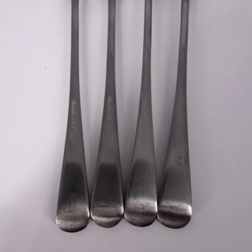 4X CF Cooper Bros QUEEN ANNE Stainless Cocktail Seafood Forks England